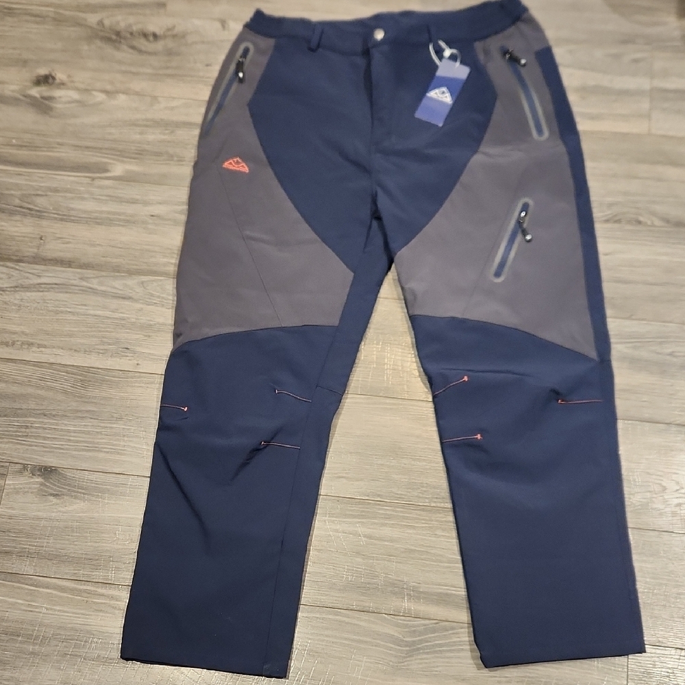NWT Outdoor Sports Men's Sz US 40 Lined Elastic Waist Pants